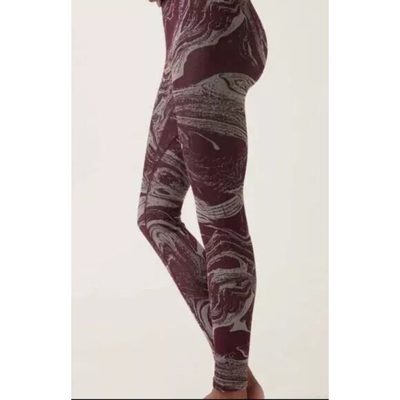 NWT Athleta Aurora Shine Spiced Cabernet Tank and Legging Set Size XXS MSRP $178 - Picture 8 of 9